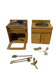 Doll House Miniature Furniture Set By Town House Vintage Made 15 Pieces