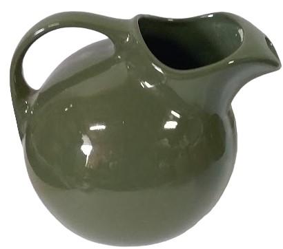 64 oz. Vintage Hall Pottery Ball Jug 633 Green Made in USA