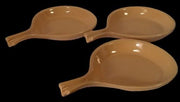 Antique Hall Don Stakups 2573 Vintage Ceramic Skillet (Set of 3)