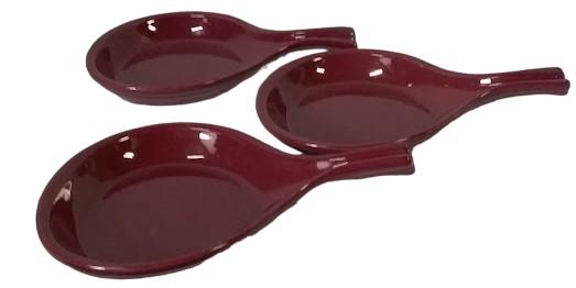 Antique Hall Don Stakups 2573 Vintage Ceramic Skillet (Set of 3)