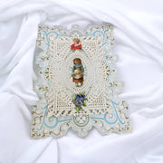 Valentines Day Card Vintage Layered Cut Out Lace Papers, Lace and Floral Details