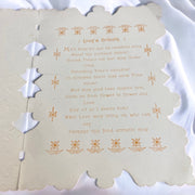 Valentines Day Card Vintage Layered Cut Out Lace Papers, Lace and Floral Details