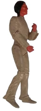 Antique Chief Geronimo Vintage Action Figure Louis Marx Set of 2 Orange White