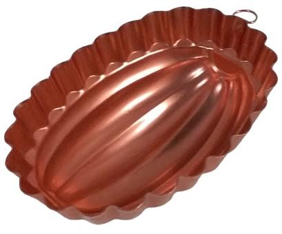 Copper Jello Molds Vintage Oval Heart-Shaped Large Round