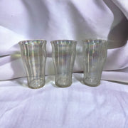 Fostoria Vintage Iridescent Glass Tumblers Set of 11