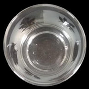 6 oz. Libbey Glass Tumblers Frosted Silver Foliage MCM Set of 4