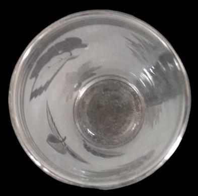 Juice Tumblers Libbey Glass Frosted Silver Foliage MCM Set of 5