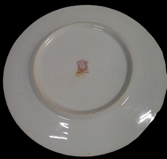 Handpainted Vintage Noritake Yellow Body Floral Salad Plate (set of 4)