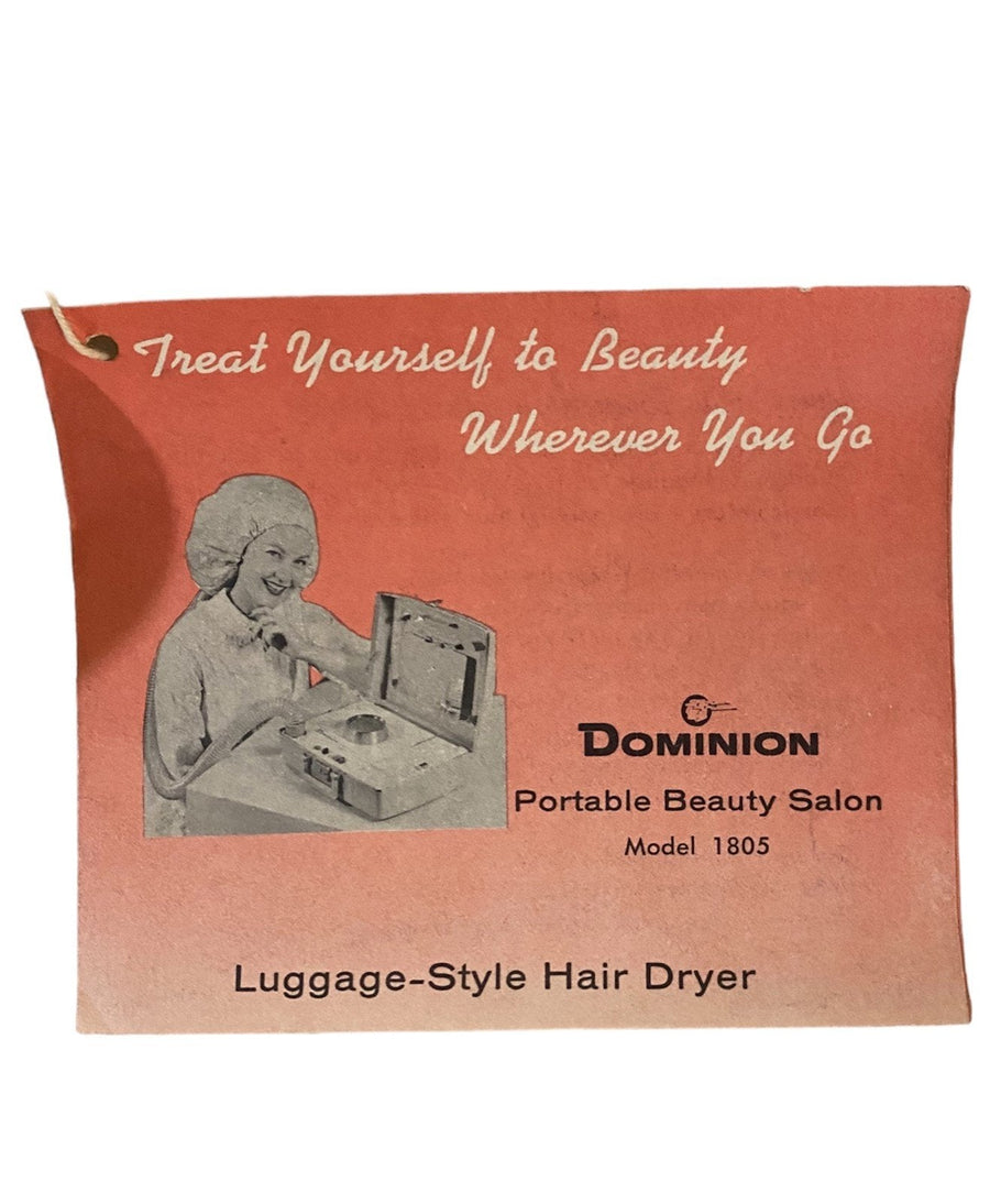 Dominion Portable Beauty Salon, Suitcase Style, Vintage, Model 1805