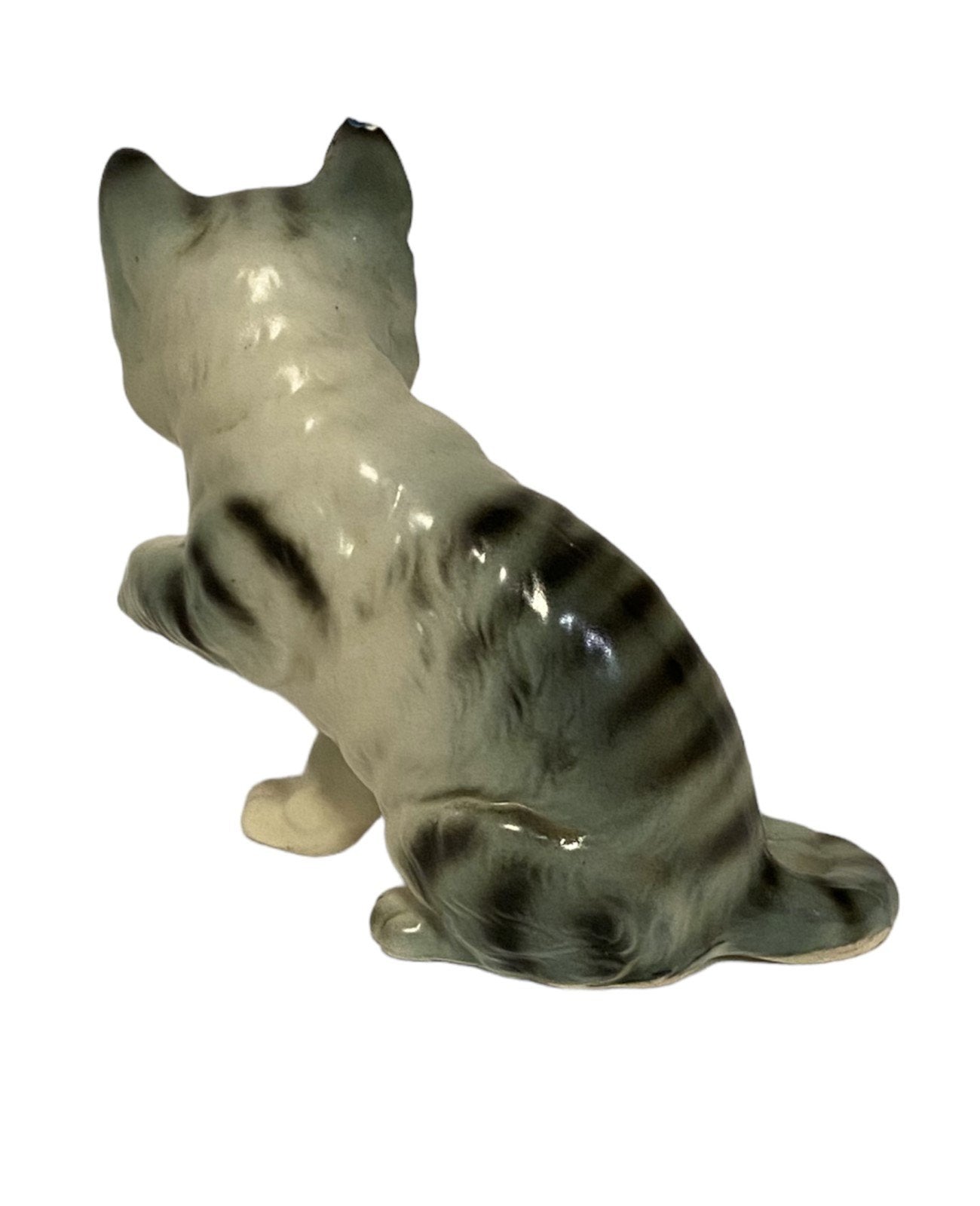 Napcoware Japan Porcelain Cat, Striped, Made in Japan, Model C9050