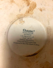 Chantal Quiche Dish Round Table Pastry Flour Bowl Red Ceramic 14 oz