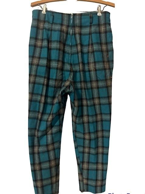 Vintage Women's Tartan Trousers 100% Virgin Wool