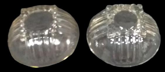 Antique Federal Glass Vintage Park Avenue Clear Dessert Bowl Set of 2