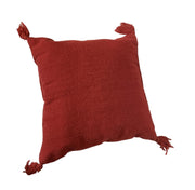 Wool Pillows Set of 2 Southwestern Red Patterned Bedding Tasseled