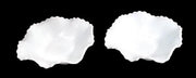 Antique Milk Glass Hobnail Diamond Weave Pattern Square Dishes (Set of 2)