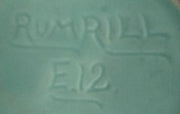 Antique Rumrill E12 Vintage Art Deco Green Bowl 1930s