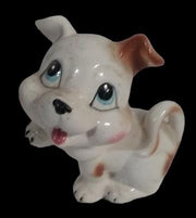 Antique Ceramic Puppy Dog Vintage Statue 1960s