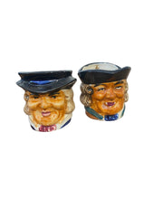 Toby Mug Vintage Colonial Man Mug Set