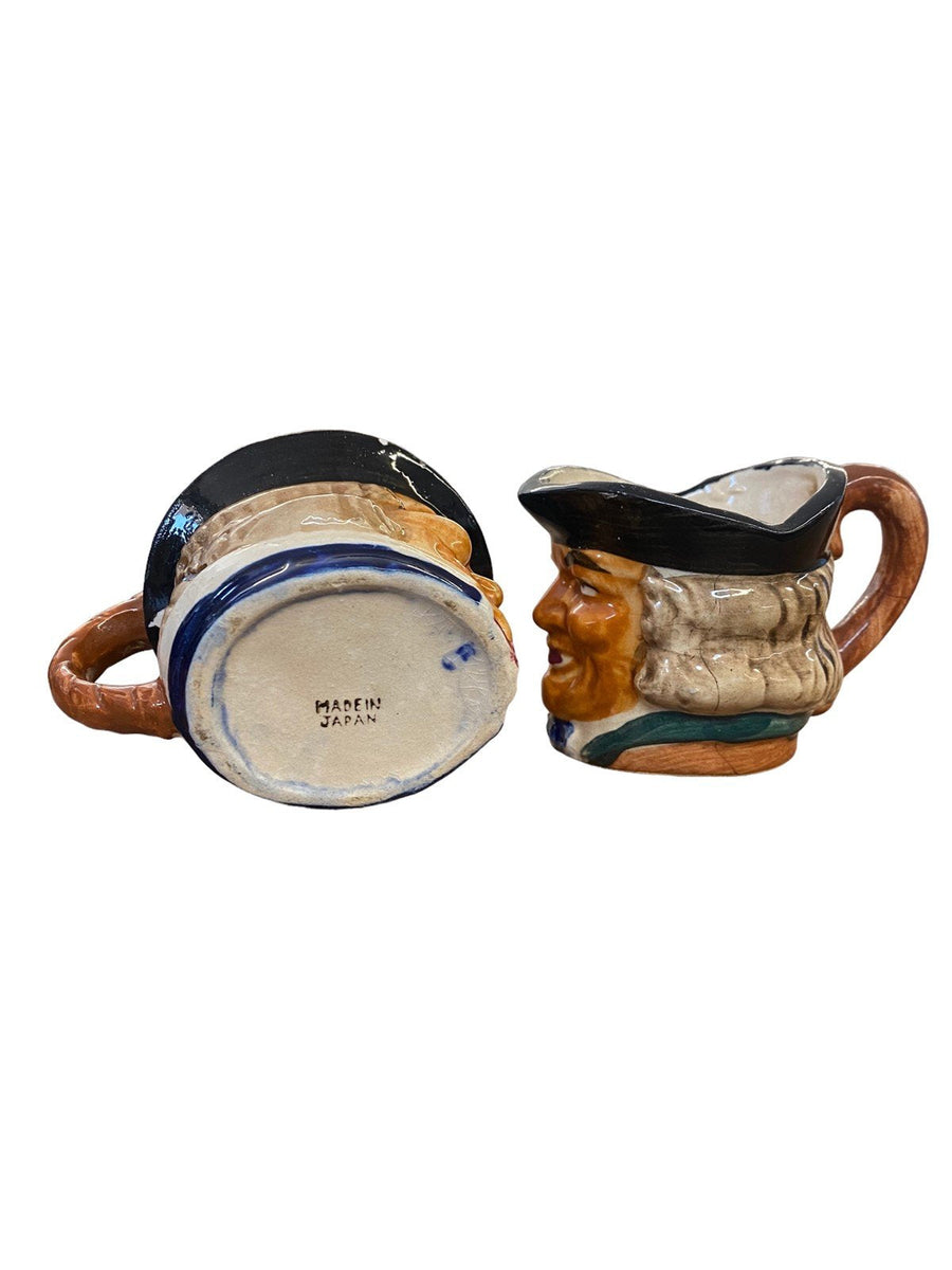 Toby Mug Vintage Colonial Man Mug Set