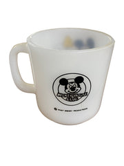 Mickey Mouse Club Vintage Milk Glass Mug Mickey and Bees