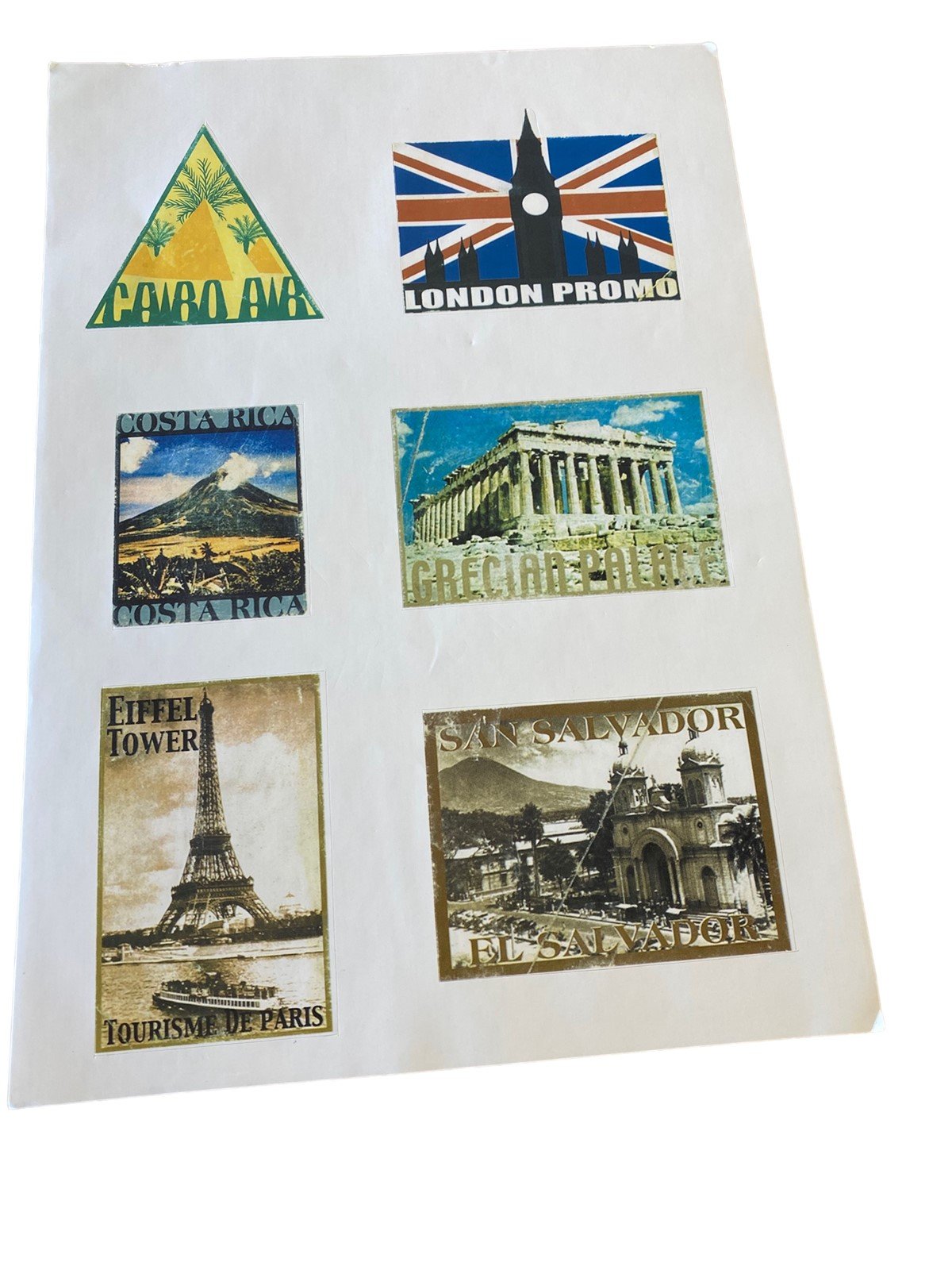 Vintage Traveler Stickers from Across the World Stickers
