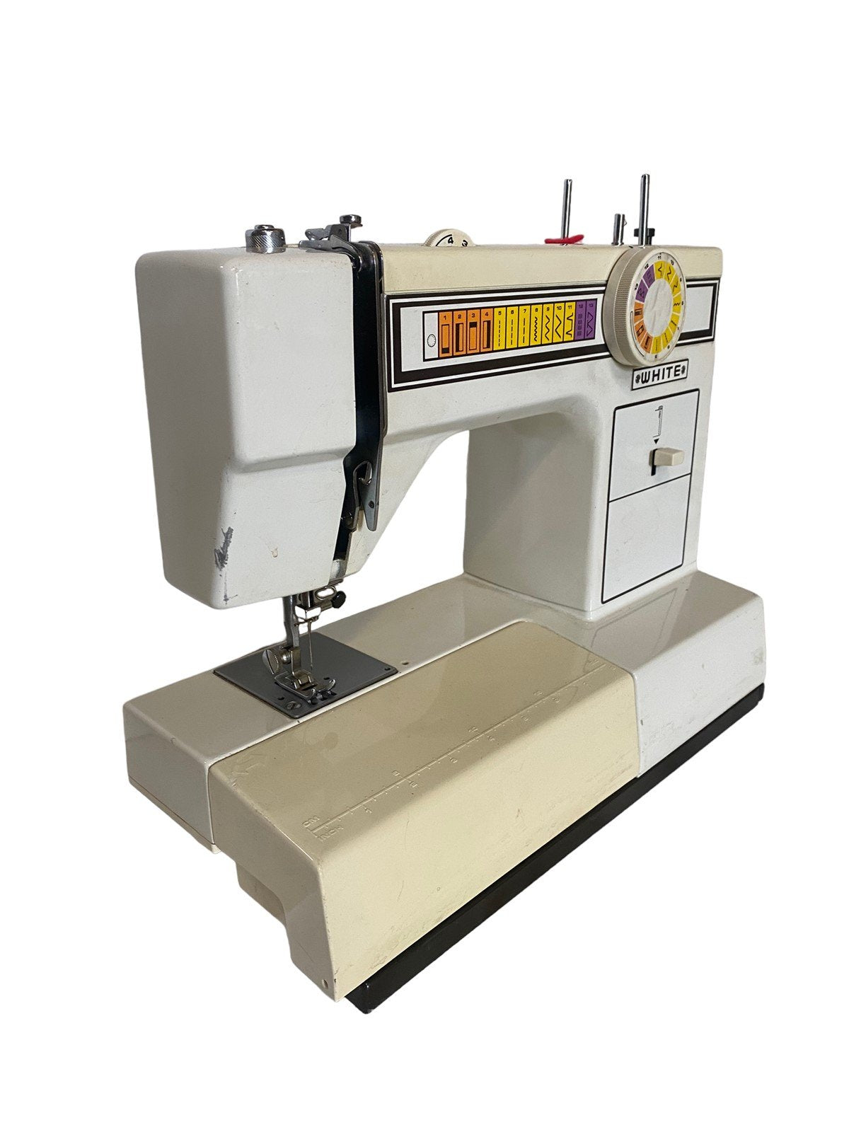 Sewing Machine Vintage White Missing Power Cord