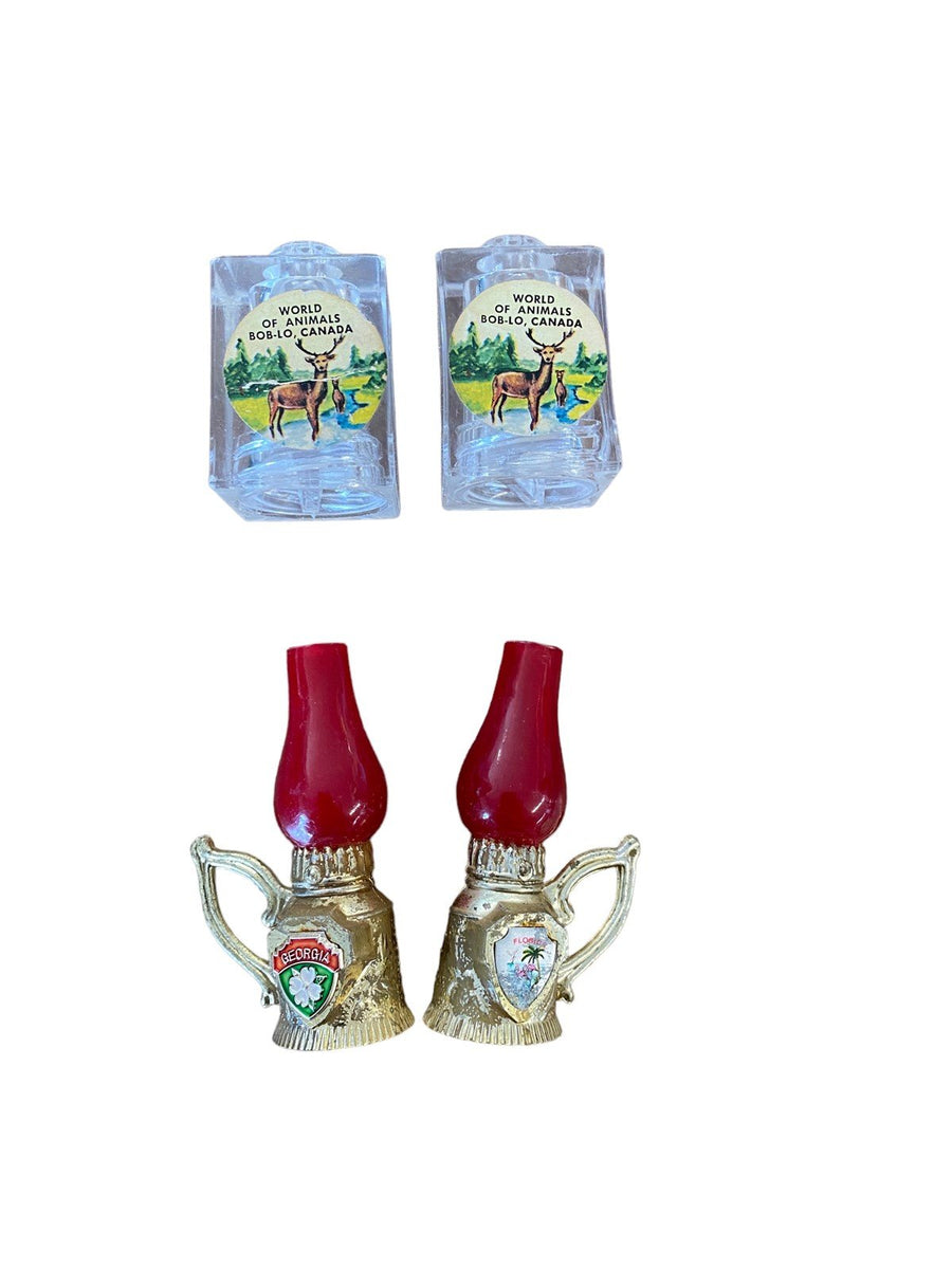 Vintage Salt and Pepper Shakers from Canada, Georgia and Florida