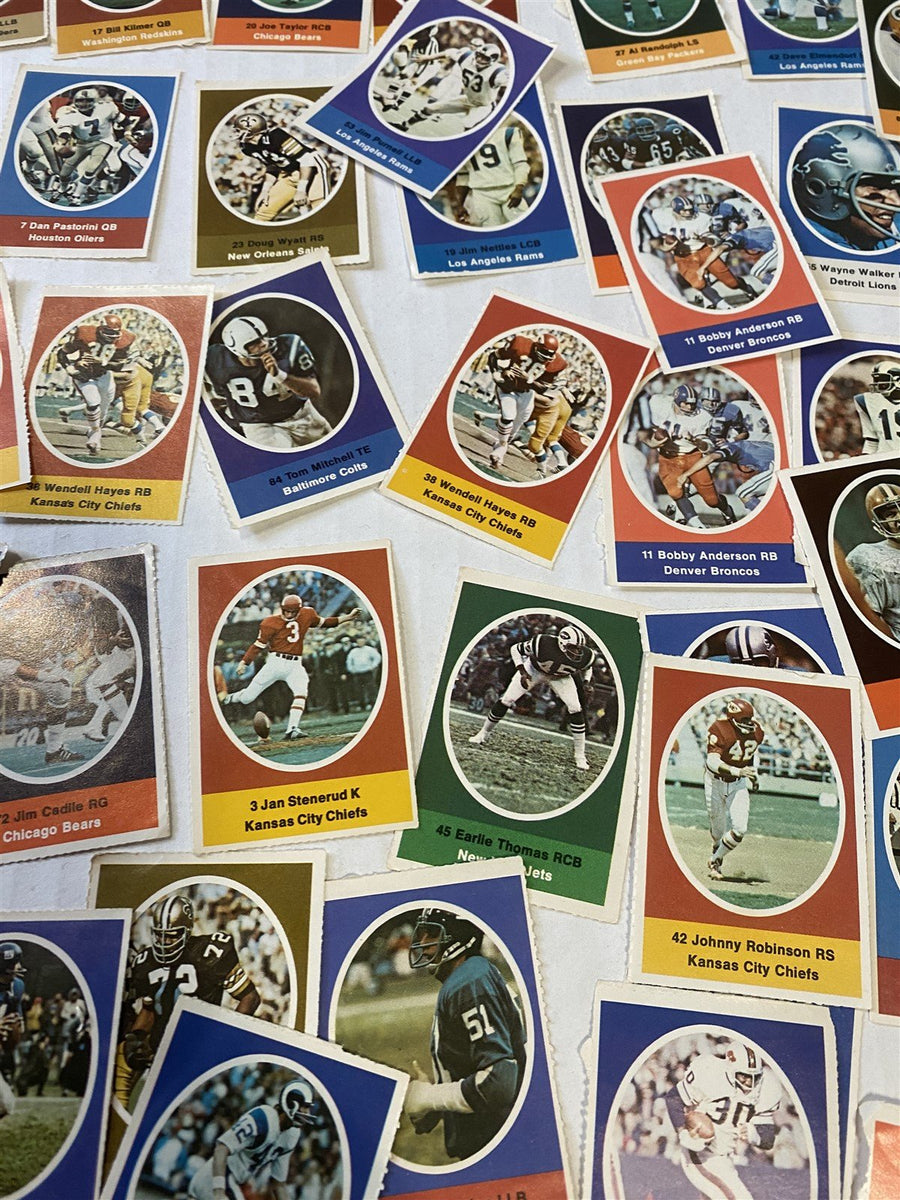 NFL Vintage Football Stamps Sunoco 1972 Over 200 Pieces