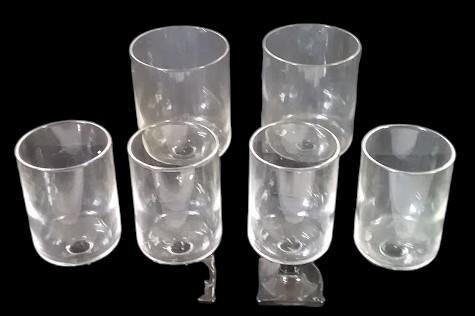 Antique Federal Glass Vintage Nordic Midnight MCM Stemware (set of 6)