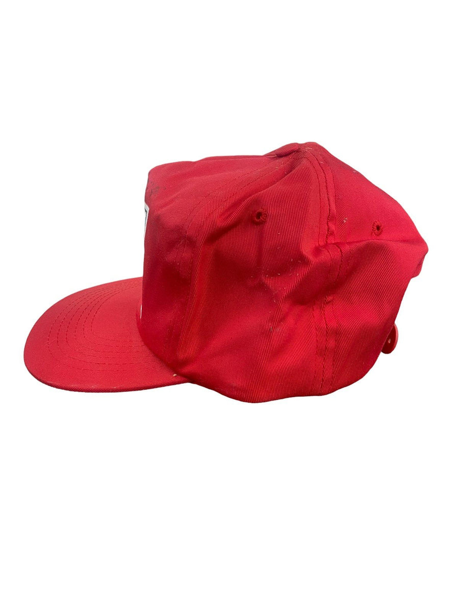 Elvis Presley Vintage Snapback Cap Red with Stamp Design
