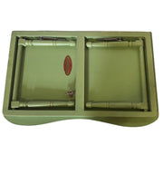 Hand painted Television Lap Table, Dinner Tray, Green Tray