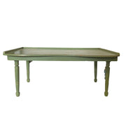 Hand painted Television Lap Table, Dinner Tray, Green Tray