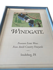 Windgate Vineyards Amish Country Framed Artwork Poster Pittsburgh, PA