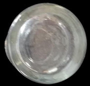 4 Drinking Glasses 2 with White Design 2 with Silver Rim