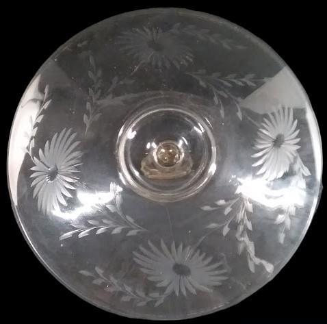 Clear Glass Serving Plate with Handle