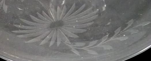 Clear Glass Serving Plate with Handle
