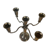 Godinger Candelabrum Silver Plated Tapered Candlestick Holders 5 Arms