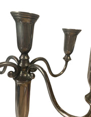 Godinger Candelabrum Silver Plated Tapered Candlestick Holders 5 Arms
