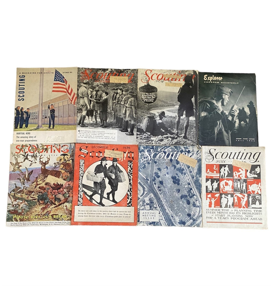 Military Scouting Magazines, Seven Magazines, Antique