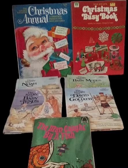 7 Children's Christmas Religious Stories Vintage