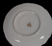 Beautiful Gold-Trimmed Rose Plate Vintage MZ Dominican Republic