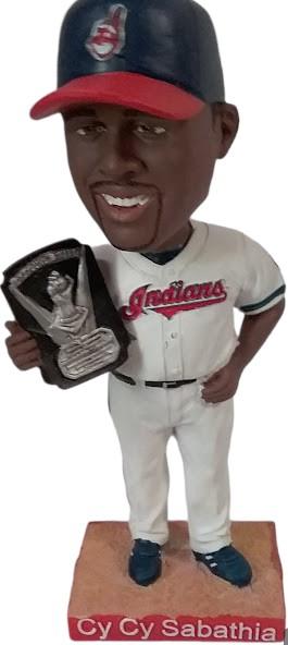 C.C. Sabathia Cleveland Indians Cy Young Award Bobblehead 2008 "Cy Cy Sabathia"