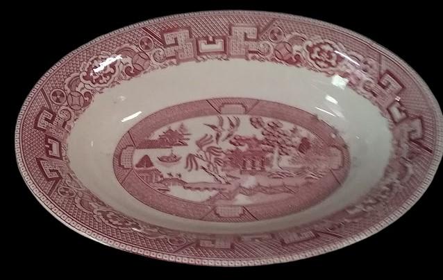 Antique Willow Ware Vintage Royal China Mixed with Homer Laughlin Plates More