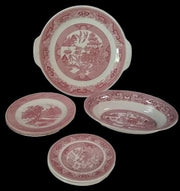 Antique Willow Ware Vintage Royal China Mixed with Homer Laughlin Plates More