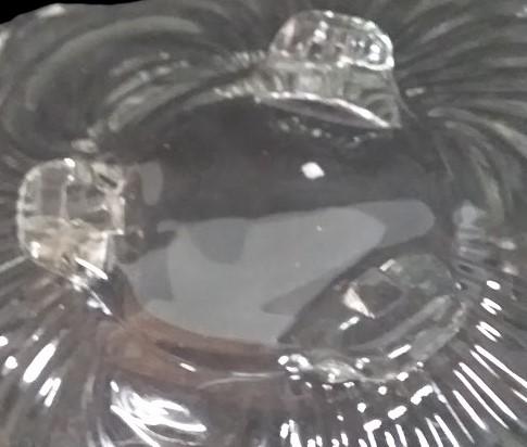 Cambridge Caprice Vintage Clear Glass 3 Footed Dessert Plate