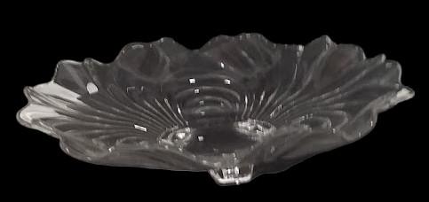 Cambridge Caprice Vintage Clear Glass 3 Footed Dessert Plate