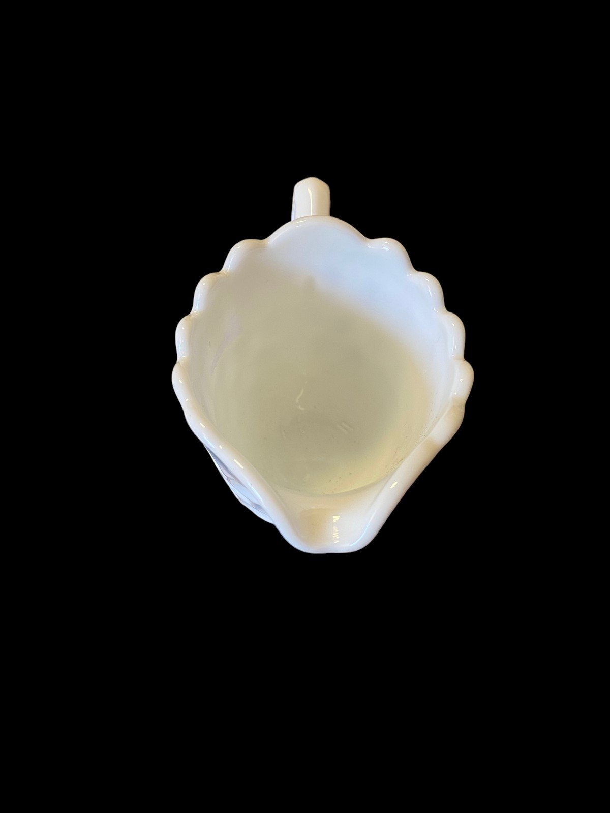 Vintage Antique Westmoreland Milk Glass Paneled Grape Design Pitcher