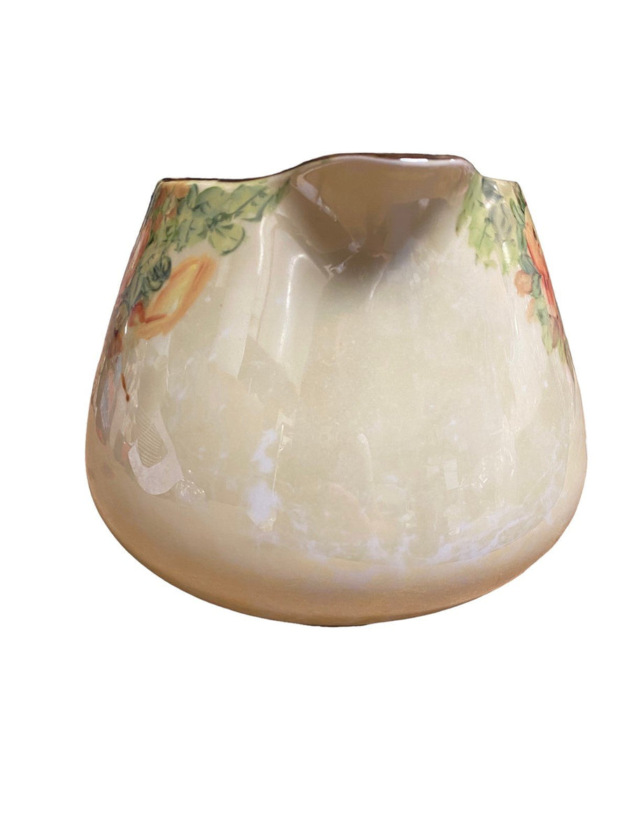 Fine Bavarian China Cider / Water Pitcher Floral Design Circa 1900s
