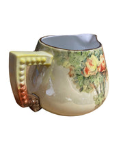 Fine Bavarian China Cider / Water Pitcher Floral Design Circa 1900s