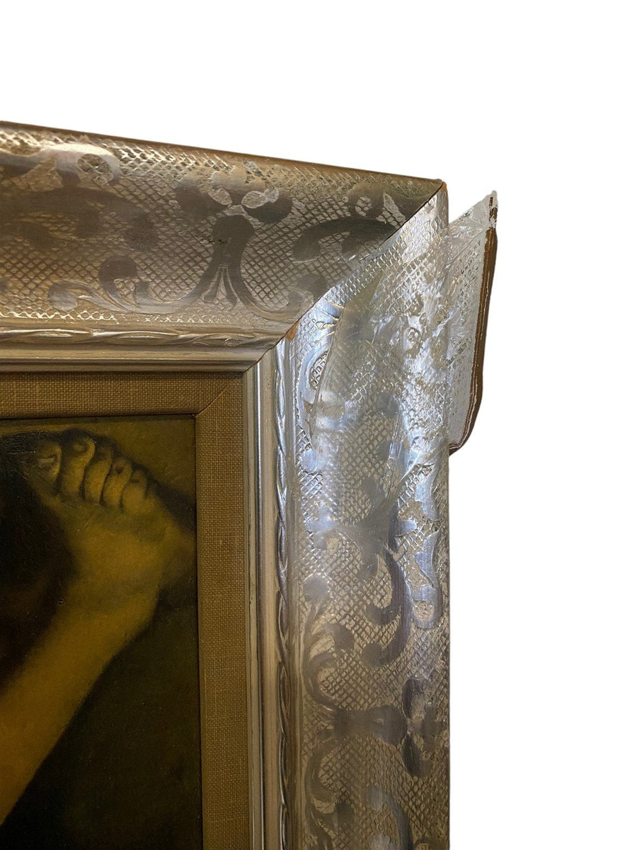 Bartolome Murillo's 'Pastry Eaters' Antique Authentic Litho Framed Painting
